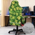 thumbnail image 3 of TSOVTHRID Green Shamrock Print 4 PCS Gaming Chair Covers Slipcovers Non-Slip Game Chair Cover with Armrest Covers Universal Rotating Gaming Armchair Protector for St. Patrick's Day Decor, 3 of 7