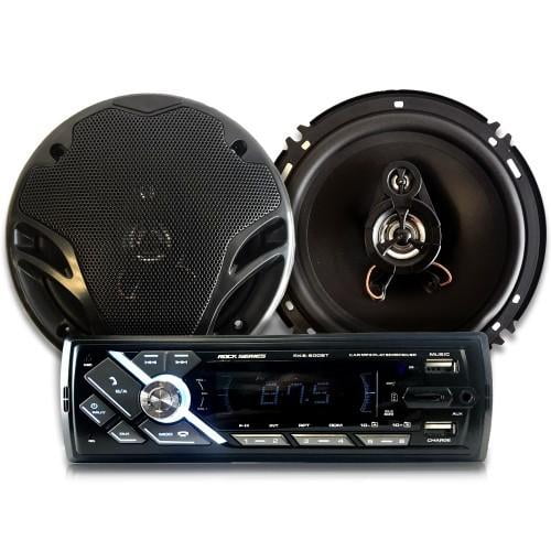 COMBO AUTOESTEREO 1 DIN Y BOCINAS 6.5 ROCKSERIES RKS-PK600BT ROCK SERIES CHRKS-PK600BT