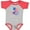 Baseball Heather and Red, variant on Inktastic Second Birthday Fourth of July Fireworks Boys or Girls Baby Bodysuit