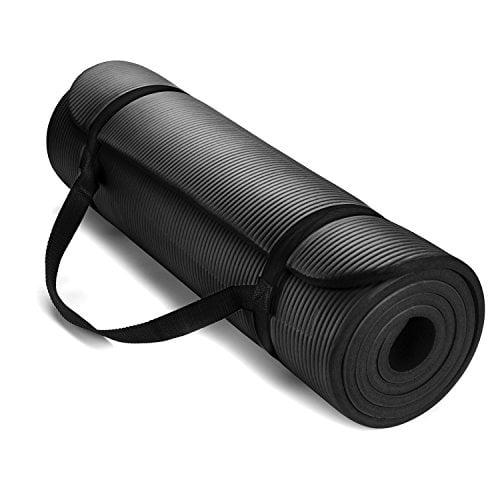 HemingWeigh 1/2-Inch Extra Thick High Density Exercise Yoga Mat with Carrying Strap for Exercise Yoga and Pilates