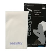 Premium Logo Hair Towels - White by Easydry for Unisex - 1 Pc Towel