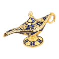 thumbnail image 3 of Lámpara de estilo vintage que desea luz, accesorios de vestuario árabe clásico coleccionable, lámpara de mesa, decoraciones para el hogar Azul Salvador Dali Lámpara de mesa, 3 of 10