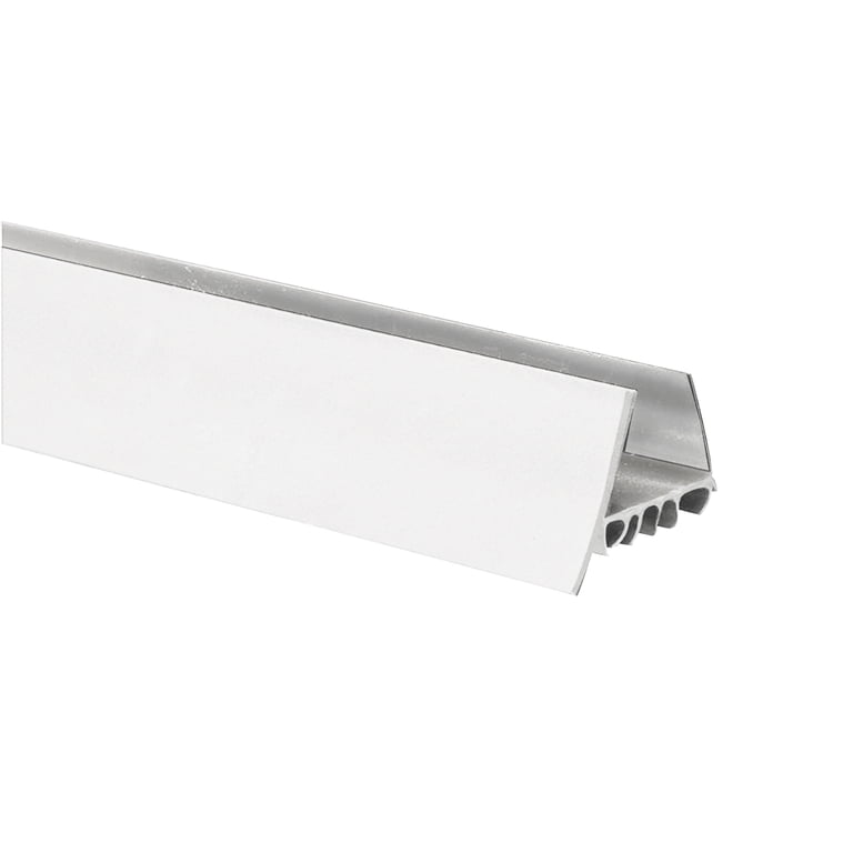 White Heavy Duty Triple Seal Door Sweep – 4 FT Long, USA Made For Draft, Dust & Energy Savings