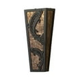 thumbnail image 2 of Meyda 173307 5 in. Leaping Trout Wall Sconce, Timeless Bronze & Amber Mica, 2 of 5