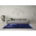 thumbnail image 3 of Ahgly Company Indoor Rectangle Oriental Blue Asian Inspired Area Rugs, 7' x 9', 3 of 4