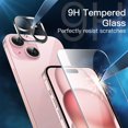 thumbnail image 5 of JETech 5 in 1 Case for iPhone 15 Plus 6.7-Inch with 2-Pack Each Tempered Glass Screen Protector and Camera Lens Protector, Non-Yellowing Shockproof Bumper Phone Cover (Pink), 5 of 7