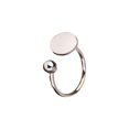 thumbnail image 1 of Qarigey Anillo de plata para hombre y mujer, anillos de boda de fiesta irregulares de moda portátiles con estilo, joyería decorativa, regalo de Ropa, zapatos y accesorios Miscelánea Oro blanco Qarigey AP014810-01, 1 of 6