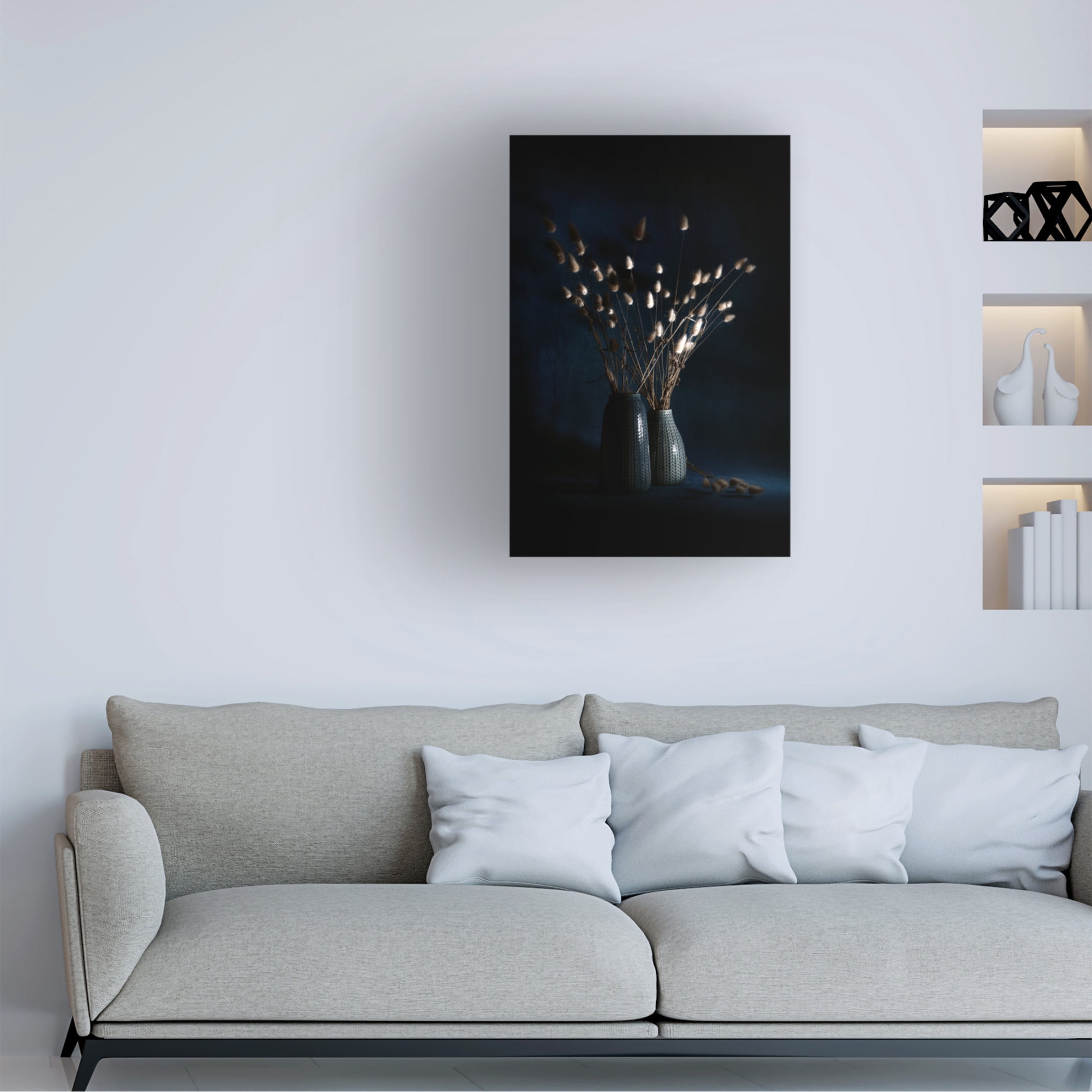 Canvas Wall Art - Antonio Grambone 'Arranged Floral' Wall Art for Living Room, Bedroom, or Office Décor by Trademark Fine Art - 16 x 24 Inches