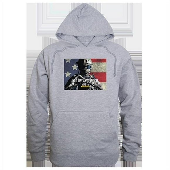 Rapid Dominance TS4-777-HGY-04 Not Just Any Graphic Pullover Hoodie, Heather Grey - Extra Large
