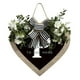thumbnail image 1 of Guirnalda de 26 letras en forma de corazón con el apellido A Z para colgar en la puerta de entrada Guirnalda de primavera para colgar en la puerta de entrada, 1 of 3