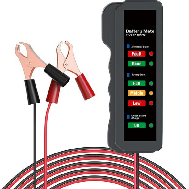 12V Car Battery Tester and Alternator Tester, Automotive Load Tester