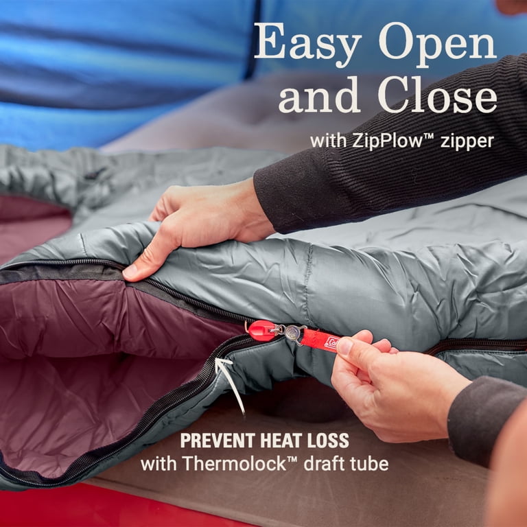 Coleman Tidelands 50-Degree Big & Tall Mummy Sleeping Bag for