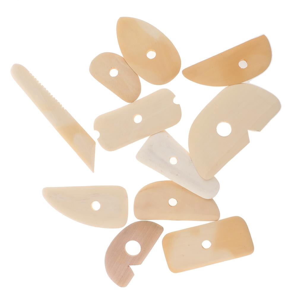 Milageto 2x 11pcs Clay Ceramic Pottery Sculpt Tools Graving Tools Embossing Scraper