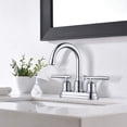 thumbnail image 3 of WOWOW Centerset Bathroom Faucet Chrome Bathroom Sink Faucet, 3 of 7