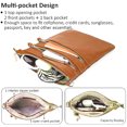 thumbnail image 4 of Laklulu Bolsos cruzados pequeños de piel sintética para mujer, bolso cruzado, bolsos de hombro con múltiples bolsillos con cremallera, 4 of 6