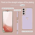 thumbnail image 2 of Funda CHAO para Samsung Galaxy S22 5G Púrpura Glitter Chapado En Oro TPU Antigolpes, 2 of 5