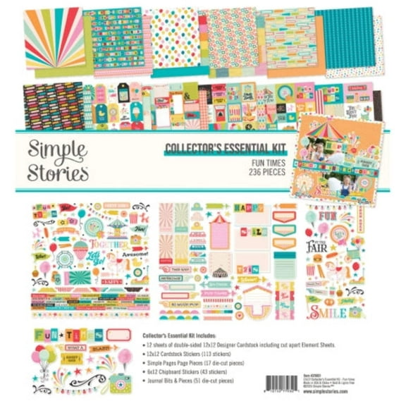 Simple Stories Collector's Essential Kit 12"X12"-Fun Times