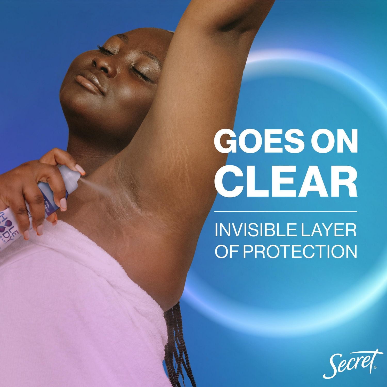 Secret Whole Body Aluminum Free Deodorant for Women Body Spray Lilac & Waterlily, 99G