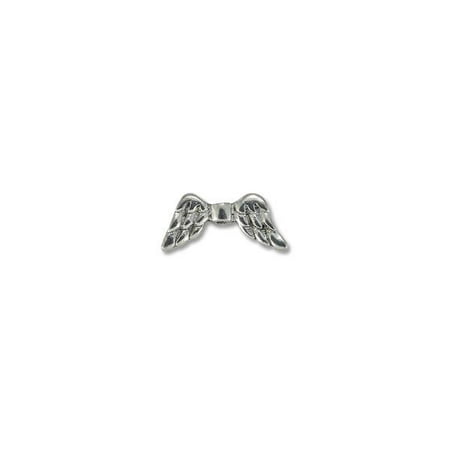 - Bead Angel Wing 20x9mm Pewter Antique Silver Plated (1-Pc)