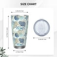thumbnail image 4 of Gaeub Algae Corals and Seashells Print 20-Ounce Stainless Steel Car Cup,Tumblers Cups with Lids and Straw,Coffee Cups for Adults Kids Home Car Office School Travel Party-Without Straw, 4 of 8