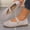 Beige, variant on Women's Barefoot Mary Jane Flats - Wide Toe Box & Square Toe Mesh Knit Ballet Flat Shoes, Comfortable Dressy Casual Soft Soled Shoes Beige 7(39)