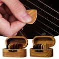 thumbnail image 2 of 1Pcs Wooden Acoustic Guitar Picks Bass Ukulele Plectrum Hearted Shape Plectrum, 2 of 8