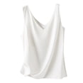 thumbnail image 4 of QHFBli Womens Silk Satin Tank Tops V Neck Casual Cami Sleeveless Camisole Blouses Summer Basic Tank Shirt, 4 of 5