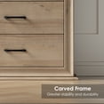 thumbnail image 3 of Homfa Wood Tall Dresser with 6 Drawers, 52.9''H Narrow Dresser for Bedroom, Storage Cabinet for Living Room, Oak, 3 of 8