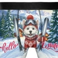 thumbnail image 4 of Hello Welcome Winter The Ski West Highland White Terrier Snowy Day All Over Print Boxer Briefs Underwear for Men Dad Westie Westy Dog Lover - 13013, 4 of 6