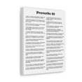 thumbnail image 2 of Scripture Walls Proverbs 20 Chapter White Bible Canvas Christian Wall Art Ready to Hang Unframed, 2 of 13