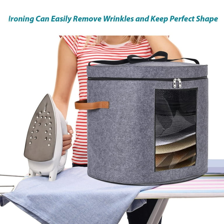 Huge Hat Boxes For Women Storage Foldable Hat Storage Boxes With Shoulder  Strap & 2 Handles - Hat Boxes For Travel