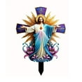 thumbnail image 2 of Cadorn Winter Jesus Garden Sign: Outdoor Lawn & Pot Decoration Stake, 2 of 7