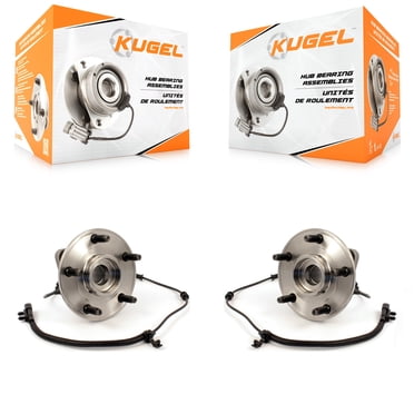 Kugel Front Wheel Bearing and Hub Assembly Pair for Car 2007-2010 Jeep Wrangler - Left Right Side (Driver Passenger) K70-100326