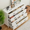 thumbnail image 5 of RichYa 47.2'' Chest of 8 Drawers, Storage Drawer Dresser for Bedroom, Living Room, Hallway, White, 5 of 8