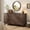 Dark Brown, variant on Modern 6 Drawer Fluted Dresser, 60" Wide Modern Chest of Drawers, TV Stand with Solid Wood Legs, Clothes Organizer with 6 Deep Drawers, Storage Cabinet for Bedroom, Living Room, Entryway,Carbon Black