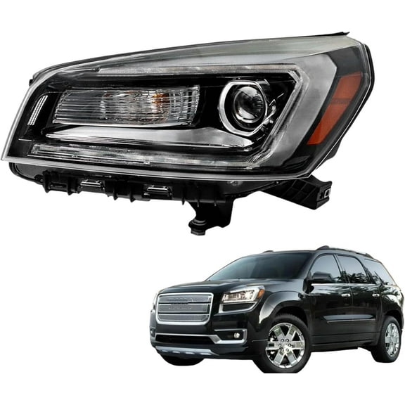 Labwork Driver Side Headlights Assembly Halogen Replacement for Acadia 2013-2016 Lamp LH 1PC GM2502376 23358994