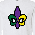 thumbnail image 4 of Inktastic Fleur De Lis Mardi Gras Holiday Long Sleeve T-Shirt, 4 of 5