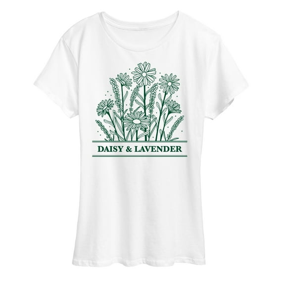 Instant Message - Daisy And Lavender - Women's Short Sleeve Graphic T-Shirt