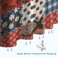 thumbnail image 6 of Pioneer Flower Floral Print Pattern Shower Curtain 84"x72", Bathroom Decorative Shower Curtain Set with 12 Hooks, Waterproof Washable, 6 of 6