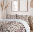 thumbnail image 6 of Ambesonne Floral Duvet Cover Sets, Medieval, 2-Queen, Eggshell Dried Rose, 6 of 7