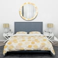 thumbnail image 1 of Designart Ensemble de Housse de Couette Mi-Siècle 'Circular Abstract Retro Geometric IX', 1 of 4