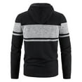 thumbnail image 4 of Olyvenn Trendy Men's Fashion And Winter Stand Collar Sweater Casual Fleece Jacket Fleece Puffer Jacket Thick Cotton Padded Overcoat Black 14, 4 of 4