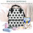 thumbnail image 5 of Fuzoiu Soccer Print Diaper Bag Backpack,Baby Essentials Travel Tote,Multi function Waterproof Diaper Bag, Travel Essentials Baby Bag - Unisex, 5 of 6