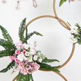 thumbnail image 4 of Balsa Circle 5 feet Gold Metal Hoops Pillar Stand Backdrop Decoration Wedding Party Catering, 4 of 8