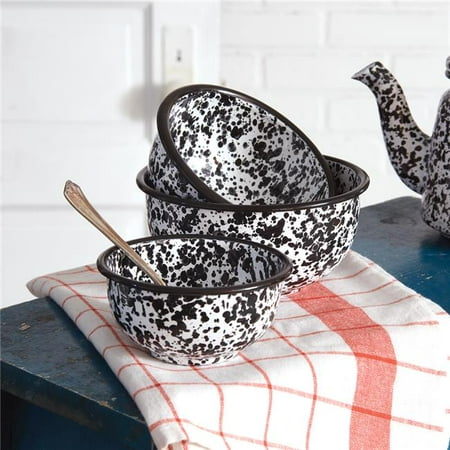 

Splattered Enamel Bowls - Set of 3