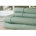 thumbnail image 3 of Somerset Home Series Microfiber Bed Sheet Set, Green, Twin, 3 of 5