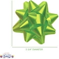 thumbnail image 5 of PMU Decorative Star Gift Bows 3-3/4 Inch Medium Lime Green (12/Pkg) Pkg/1, 5 of 8