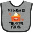 thumbnail image 3 of Inktastic Thanksgiving Nana Thankful for Me Boys or Girls Baby Bib, 3 of 4