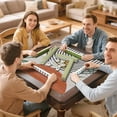 thumbnail image 7 of Premium Boho Design Non-Slip Playing Mat for Game Nights 31.5x31.5 Inch Rubber Mahjong Surface with Quiet Features for Card Games and Board Games, 7 of 7