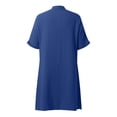 thumbnail image 6 of VNKIDY Comfortable Women Dresses Casual V-Neck Dress With Pockets And Buttons Comfortable Everyday Summer Fall Dress Flowy Relaxed Fit Solid Color, 6 of 6
